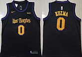 Lakers 0 Kyle Kuzma Black Nike Swingman Jersey,baseball caps,new era cap wholesale,wholesale hats